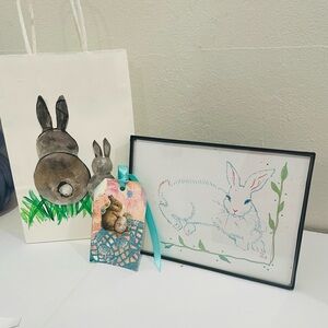 Hand crafter Easter bunny gift set